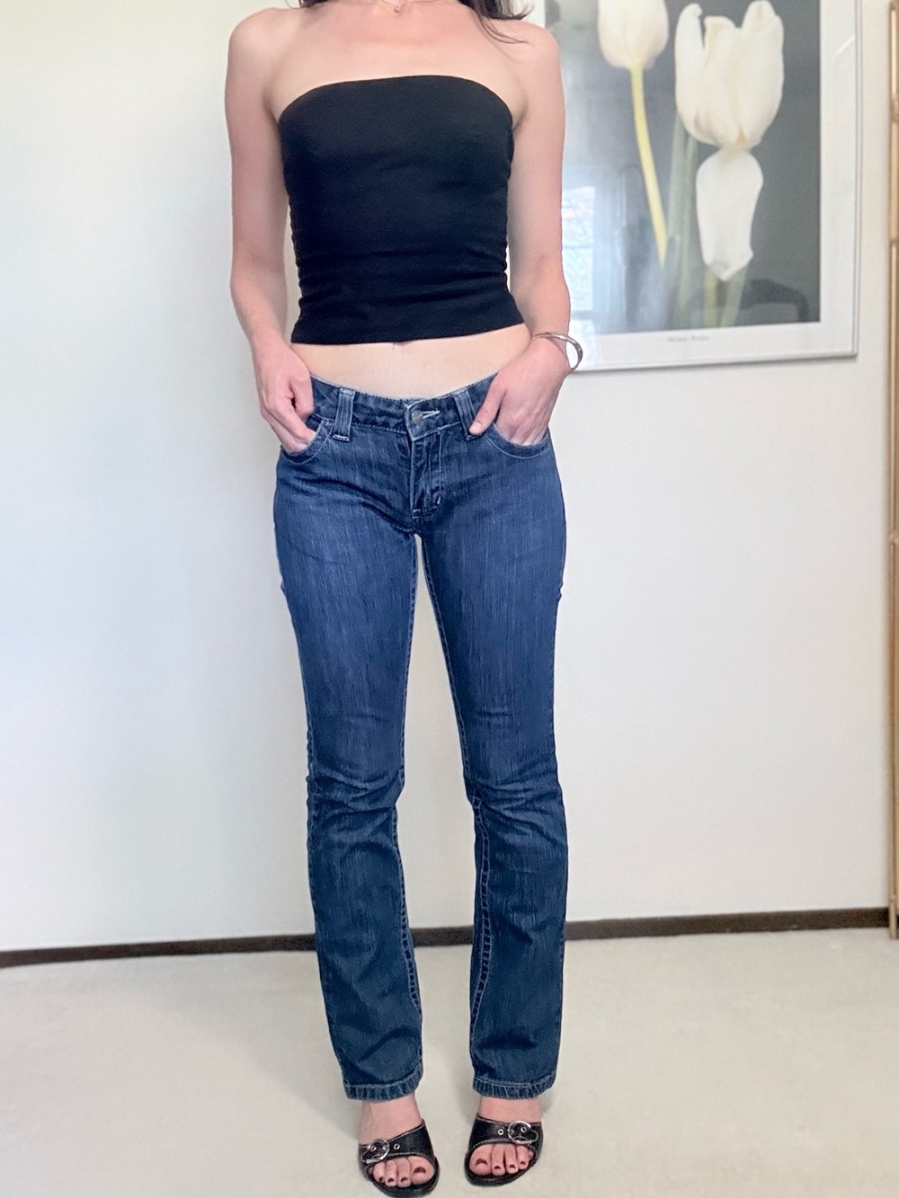 Kimes Ranch Jolene Ultra Low Rise Bootcut Jeans Indie Y2K Style Western
